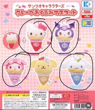 Sanrio hello kitty melody 玉桂狗可麗餅造型扭蛋
