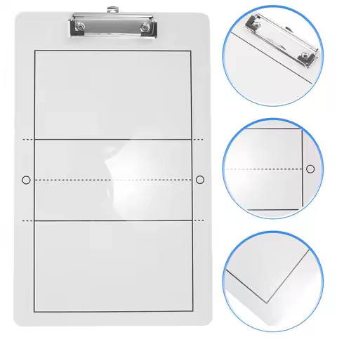 PVC Volleyball Board Coaches Clipboard Portable Wearproof Volleyball Training PVC Board Sports Strat