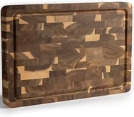Classic Chopping Block - Extra Thick 4 cm - Acacia Wood End Wood Chopping Board 45 x 30 cm - Premium