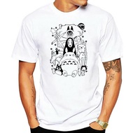 Studio Ghibli Movies Art T-Shirt Totoro Spirited Away Mononoke Anime Men'S T Shirts Cotton
