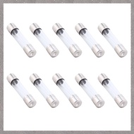 [U L Z R] 10 Pcs Fast Blow Type Glass Tube Fuses 6x30mm 250V 10A