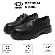 INICHI G1112 chunky derby shoes matte leather 5cm high sole formal shoes men office shoes
