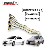 Toyota Vios Ncp42 / NCP93/ NCP150 Extractor Header 421 (LONG) Stainless Steel