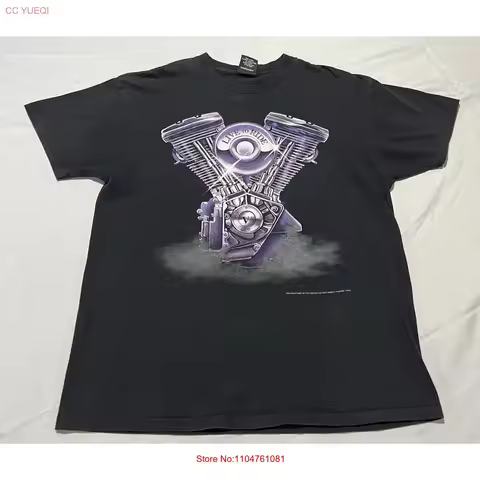 Vintage 3D Emblem 1993 Live To Ride V Twin Engine Eagle Wings T Shirt Size LG vintage Washed fashion