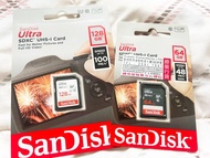 原裝正版 - SanDisk Ultra SDXC UHS-I C10記憶卡 64GB / 128GB (基礎相機到中階傻瓜相機的理想選擇)