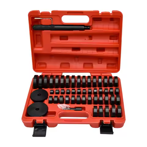 52pcs Auto Bushing Bearing Seal Driver Push Press Disc Tool Set Automotive Oil Seal Removal & Instal