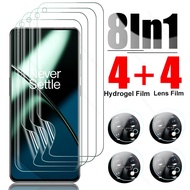 8 In 1 Camera Glass One Plus 11 5G Soft Hydrogel Film Screen Protector For OnePlus 11 OnePlus11 5G 2023 CPH2451 6.7" Not Glass