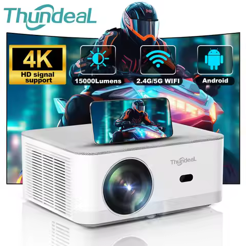 ThundeaL Projector Android TD92 Pro 4K 1080P WiFi Full HD Projector TD92Pro Portable 3D Video Smart