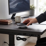 Desktop Embedded Wireless Charger Double USB Port Rapid Charging For Restaurant Bar Company Bedroom 