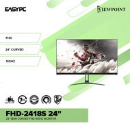 EasyPC| Viewpoint FHD-2418S/FHD-24S1A 24 inch Semi curved gaming monitor| FHD 165HZ/75HZ| VA Panel