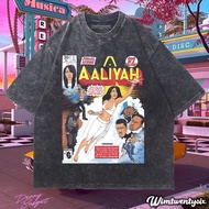 AALIYAH UNSTOPPABLE WASHING VINTAGE TEE (OVERSIZE WASHED T-SHIRT)