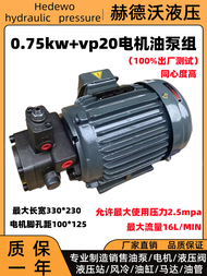 Hydraulic Oil Pump Motor Group Vp15/Vp20 + 0.75kw/1.5KW Hydraulic Pump Assembly Internal Shaft Motor