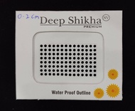 Deep Shikha Premium Black Bindi Pottu Extra Small 0.2 Cm