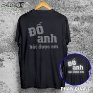 DON'T CATCH YOU T-SHIRT - Reflective - WHITE and BLACK - Super cool 4C 65% Cotton Fabric (Not true 4