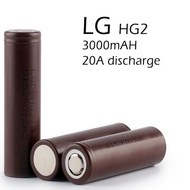 LG HG2 18650 Power Battery 3,000mah with Lettering 20A Discharge Electric Vehicle Power Tool Battery