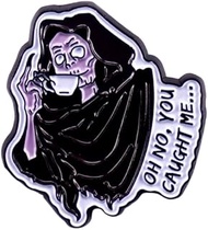 ACOTAR Suriel Oh No You Caught Me Sips Sipping Tea Court Thorn Roses 1.3" Enamel Pin Badge, 1.3 Inch