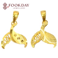 FOOKDAY 999 5G 足金鱼尾吊坠 Gold 999 5G Fish Tail Pendant Emas 999 Loket Ekor Ikan Bajet Hadiah