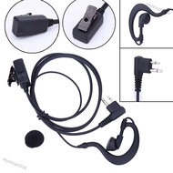 skyshop0506 2 Pin Acoustic Tube Earpiece Mic PTT Headset for Motorola Radios GP88 GP300 Walkie Talki