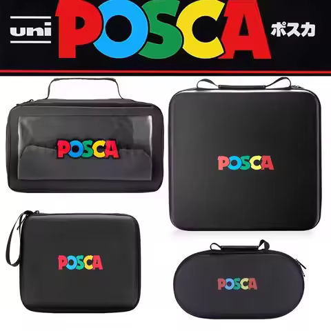 Posca Marker Pen Case without Pens, Empty Premium Versatile Zippered Storage Bag Artist Art Student 