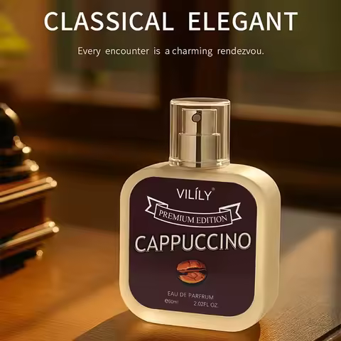 Coffee Chocolate Milk Men Vanilla Perfume,Charming Gourmand Scent,Caramel/Coconut/Jasmine Fragrance,