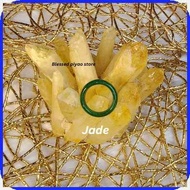 Feng=CE@Shui!X)Natural/l$Green^Y$Jade^b$Bangle_K%Ring_u%Blessed_jc%Wealth Ring Non Adjustable