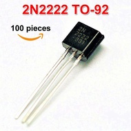 100pcs 2N2222A In-line Triode Transistor NPN Switching Transistors TO-92 0.6A 30V NPN 2N2222