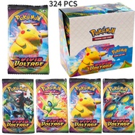 2 Style 100-324 Pcs English Cards VMax Vivid Voltage Expansion Game Toys for Children Gift