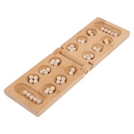 ✍Mancala Game Board Chess Folding African Wooden Wood Family Kids Strategy Puzzle Set Toy Travel ☼☆