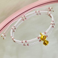 Charm Bell Gold Bead Bracelet (24K 999.9%)