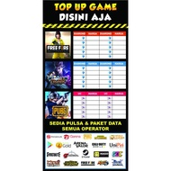 Banner / Spanduk KONTER TOP UP GAME Online