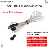 HGOUGV6567C FM Antenna Indoor 75 Ohm 2m Amplifier