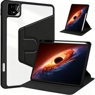 360° Rotation Case for Huawei Honor MagicPad4 12.3" 2026 DMG-W00 Acrylic Tablet Case with Pencil Hol