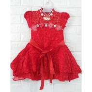 Ball Gaun Pesta Anak Perempuan Fashion Import Baju Imlek 1-12 Tahun