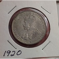 1920 50c cents Straits settlement AUNC