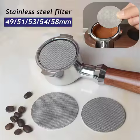 49mm Coffee Puck Screen 58mm 51mm 54mm 53mm Portafilter Filter Mesh Plate Coffee Filter Screen Espre