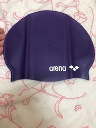 Arena紫色橡膠防水泳帽 100%全新真品