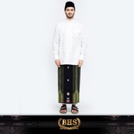 Sarung BHS Excellent Gold Motif E52 SGF SJ Hitam Kuning