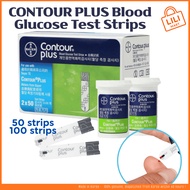 CONTOUR PLUS Blood Glucose Test Strips | Compatible Test Strips | 50 / 100 Strips
