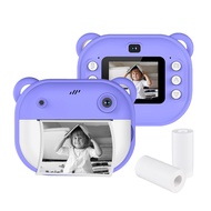1080P Kids Digital Camera Portable Dual Lens Instant Print Camera 2 Inch Large Screen Picture Frames