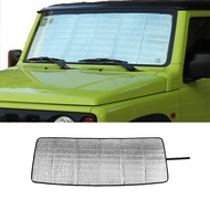 Front Windshield Sun Visor Foldable Sun Shade Cover for Suzuki Jimny JB64 JB74 2019-2026 UV Rays Blo