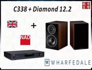 Wharfedale Diamond 12.2 喇叭 + Nad C338 綜合擴大機『公司貨』歡迎洽詢 ⇩