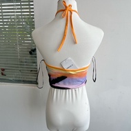 M1-3 Sexy Halter Neck Sleeveless Tube Top with Chestless Padding - Z25-5