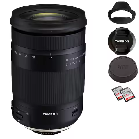 Tamron 18-400mm F/3.5-6.3 Di II VC HLD APS-C telephoto zoom lens for Canon Nikon mounts