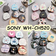 【imamura】For SONY WH-CH520 Headphone Case Cartoon Innovative PatternHeadset Earpads Storage Bag Casi