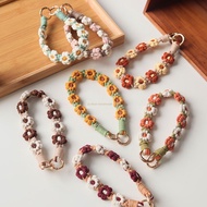 handphone wrist strap handphone sling strap INS Handwoven Phone Lanyard Double-Headed Phone Chain Co