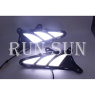 R RUN SUN Car Light, Material Toyota 16 17 18 CHR C-HR LED Light Column Two-Color White Yellow Dayti