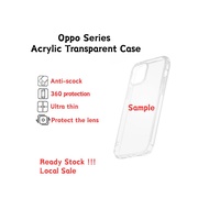 Acrylic Transparent Oppo A60/A71/A73/A74/A75 4G/A78/A77/A76/A96 4G/A79/A93 4G/A94 4G/A92/A93 4G/A94 