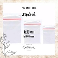 Plastic Clip 7x10 cm Ziplock/ 10x7 cm