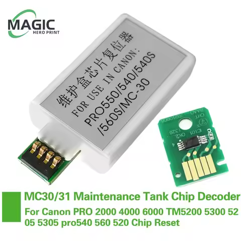 MC30 MC-30 MC31 MC-31 Maintenance Tank Chip Decoder For Canon PRO 2000 4000 6000 TM5200 5300 5205 53