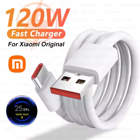 Original 120W USB Turbo Fast Charging Cable For Xiaomi mi 17 15 14 13 12 11 6A 67W Type C Cable Redm